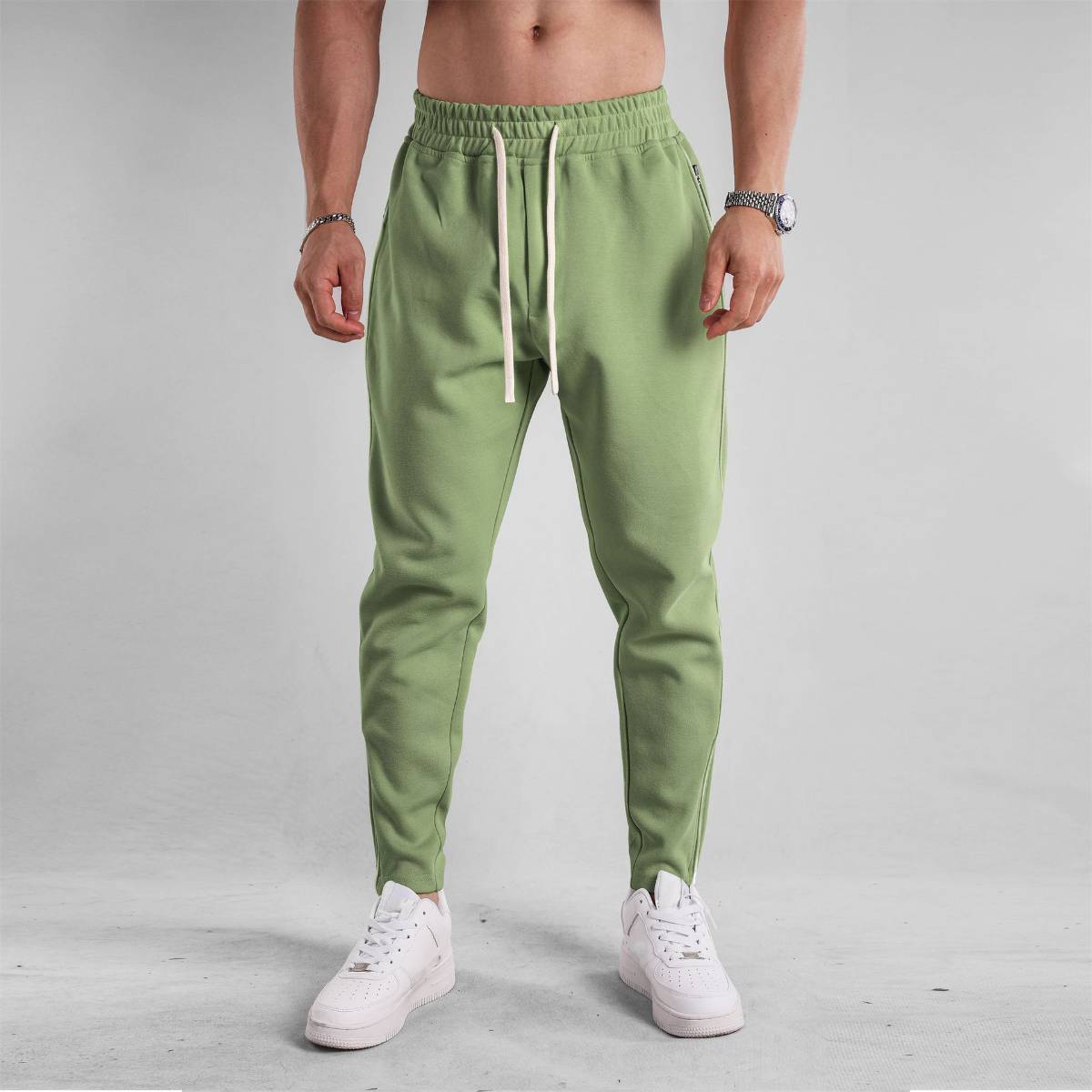 Mens Sports Joggers 70% cotton 30% polyester Pants A-381 print logo 45