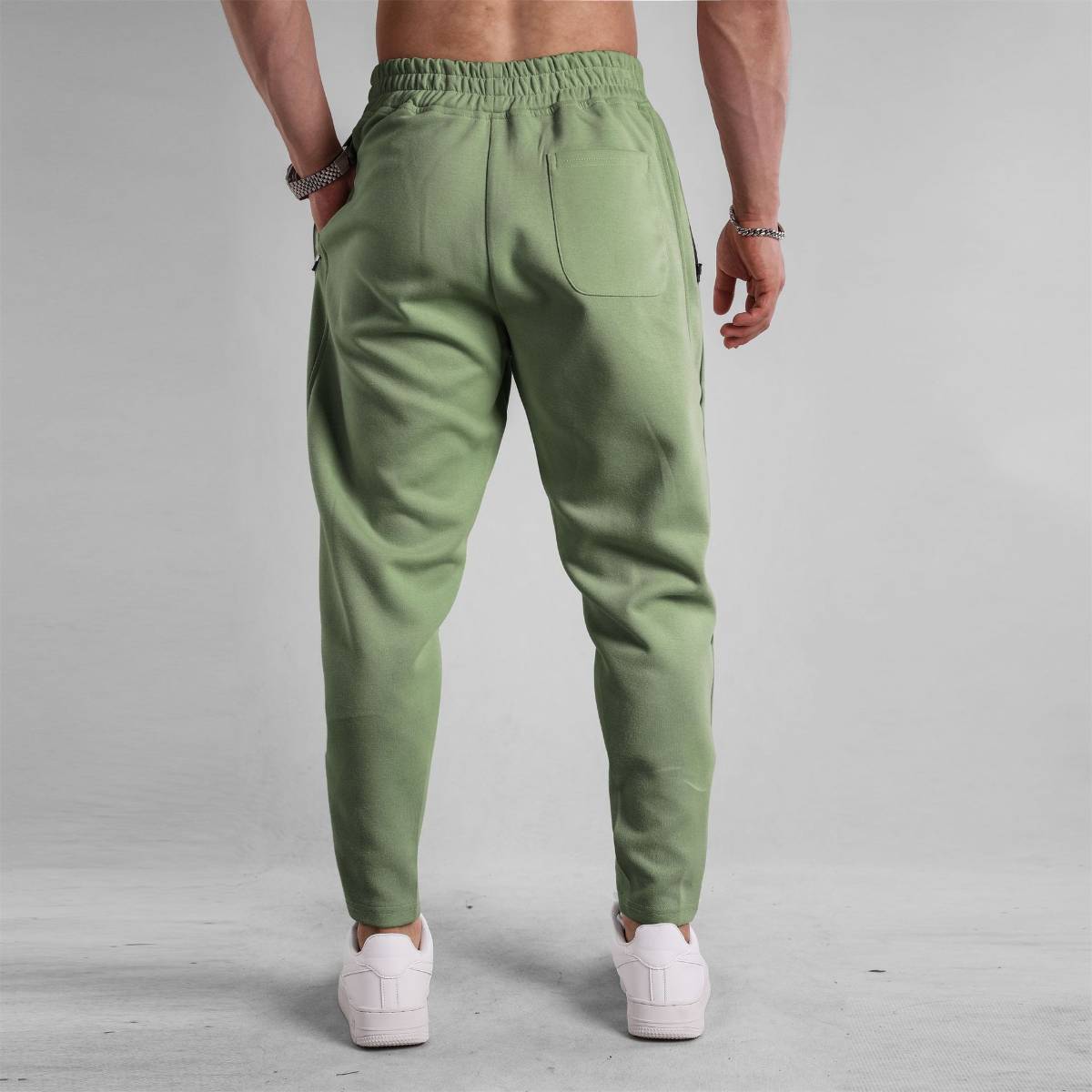 Mens Sports Joggers 70% cotton 30% polyester Pants A-381 print logo 46