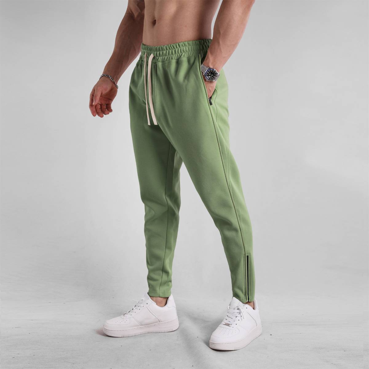 Mens Sports Joggers 70% cotton 30% polyester Pants A-381 print logo 35