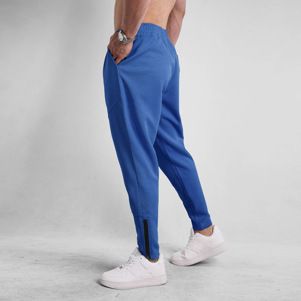Mens Fitness Jogging 70% cotton 30% polyester Pants A-382 print logo 51