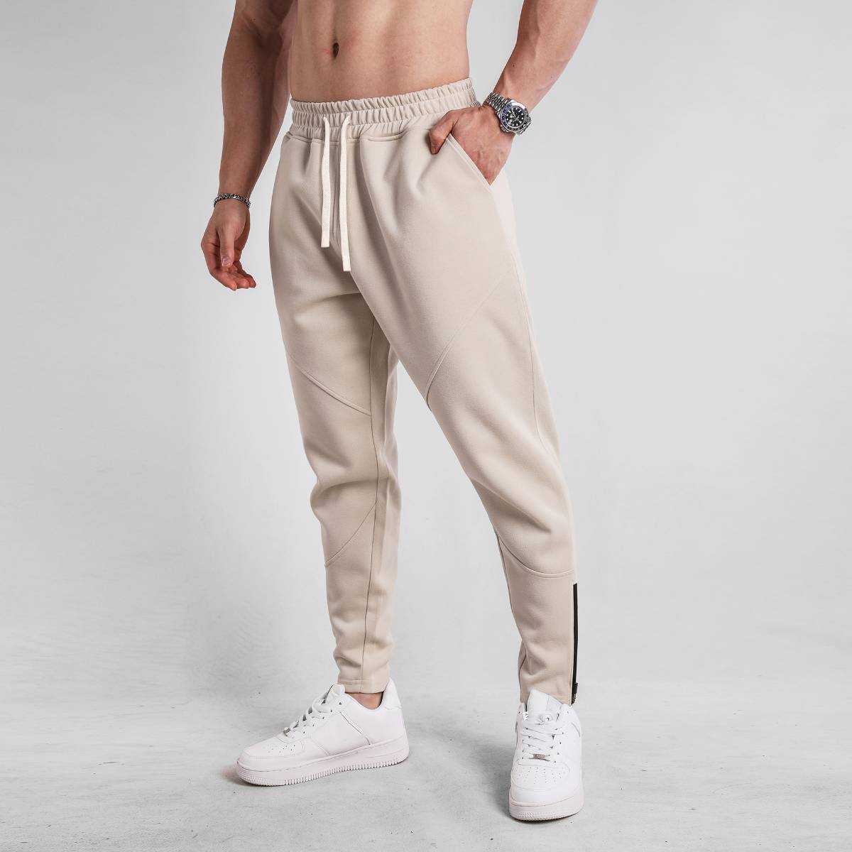 Mens Fitness Jogging 70% cotton 30% polyester Pants A-382 print logo 39