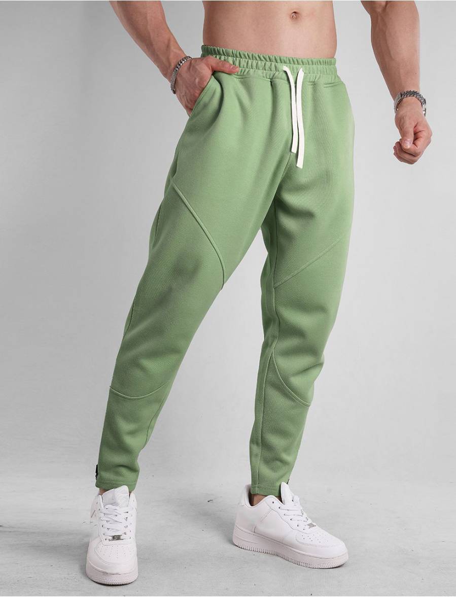 Mens Fitness Jogging 70% cotton 30% polyester Pants A-382 print logo 11