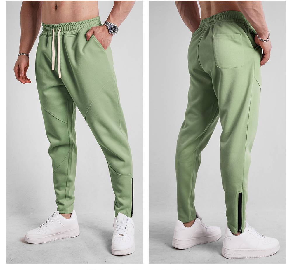 Mens Fitness Jogging 70% cotton 30% polyester Pants A-382 print logo 26