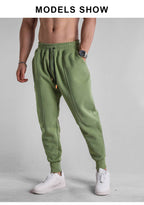 Mens Workout Training 70% cotton 30% polyester Pants A-391 print logo 17
