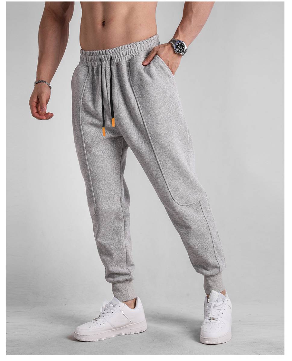 Mens Workout Training 70% cotton 30% polyester Pants A-391 print logo 22