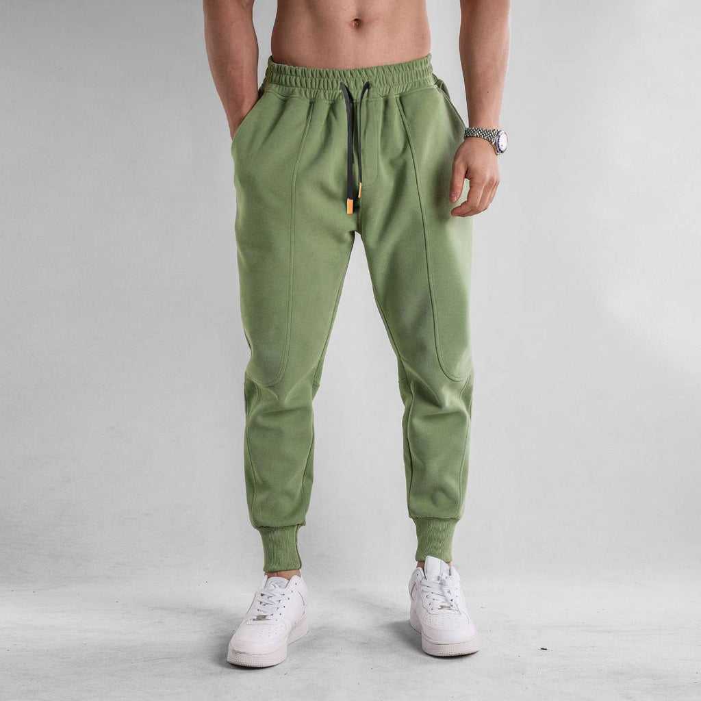 Mens Workout Training 70% cotton 30% polyester Pants A-391 print logo 6