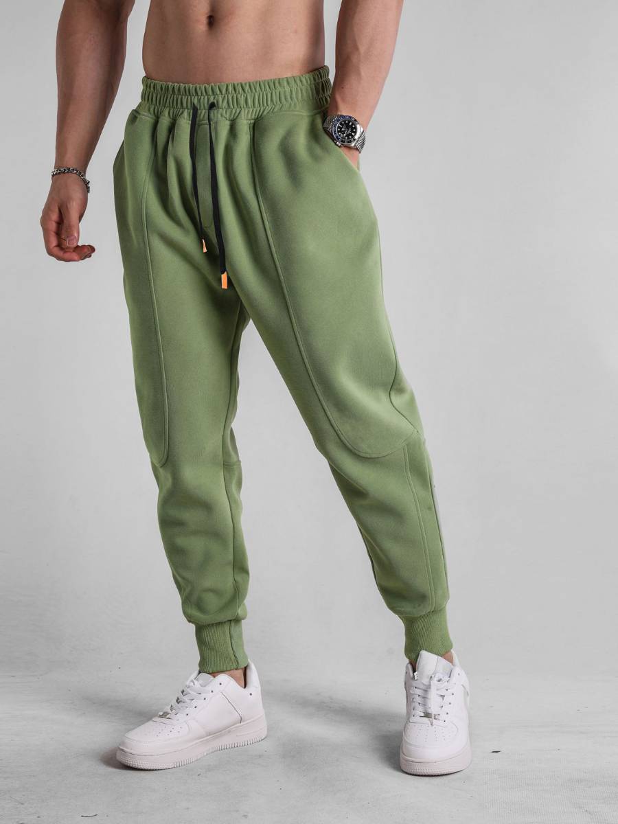 Mens Workout Training 70% cotton 30% polyester Pants A-391 print logo 7