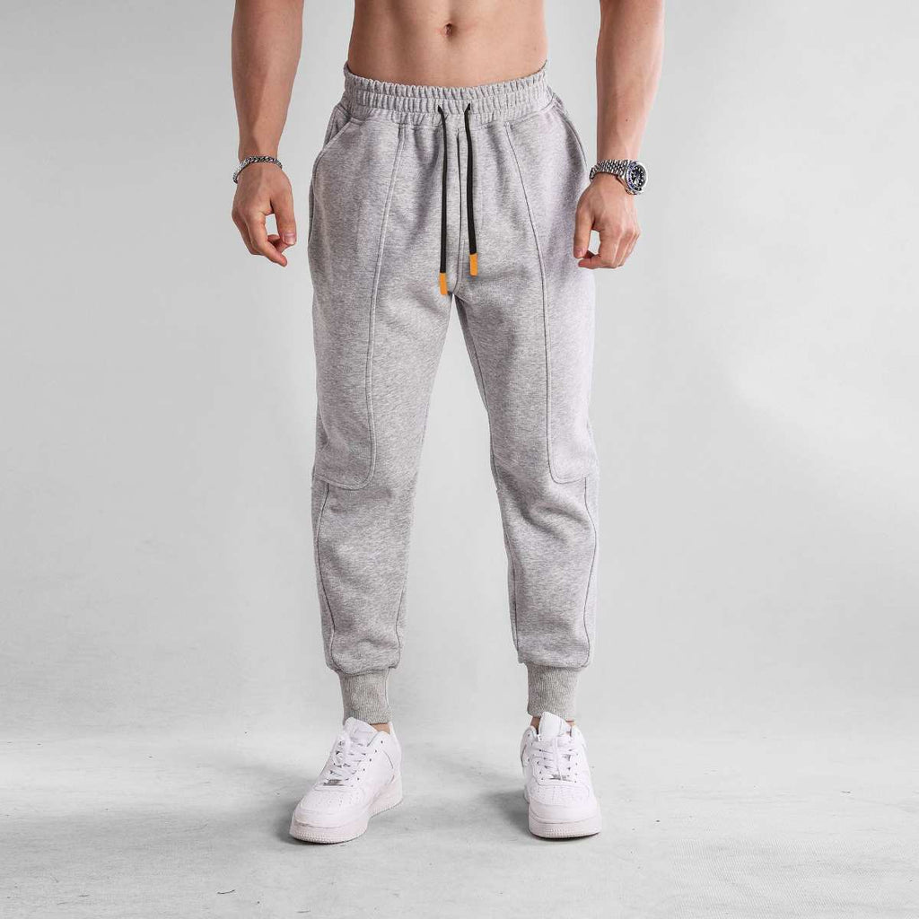 Mens Workout Training 70% cotton 30% polyester Pants A-391 print logo 4