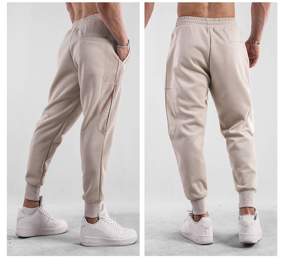 Mens Sports Running 70% cotton 30% polyester Pants A-412 print logo 21