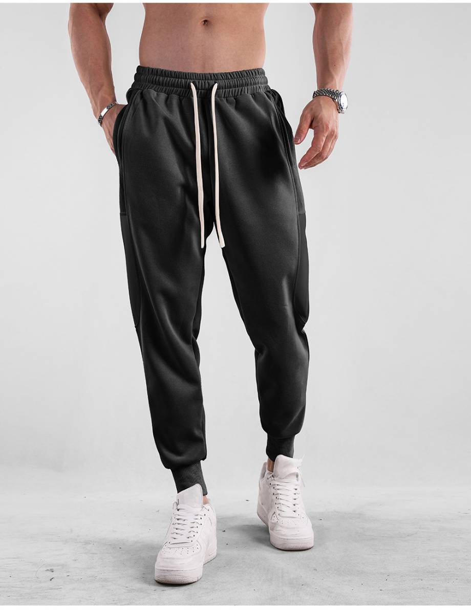 Mens Sports Running 70% cotton 30% polyester Pants A-412 print logo 22