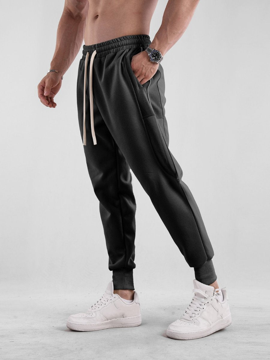 Mens Sports Running 70% cotton 30% polyester Pants A-412 print logo 8