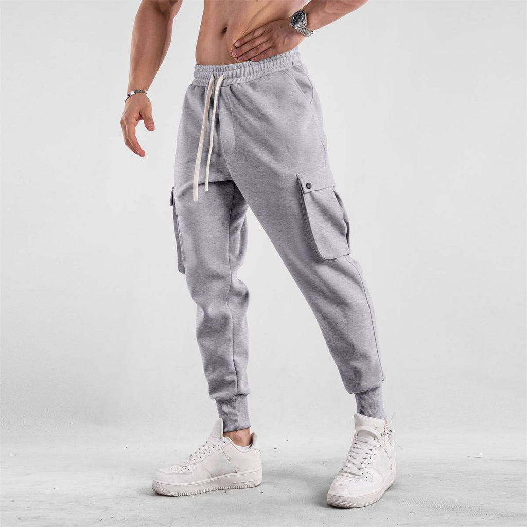Mens Casual Cargo 70% cotton 30% polyester Pants A-419 print logo 37