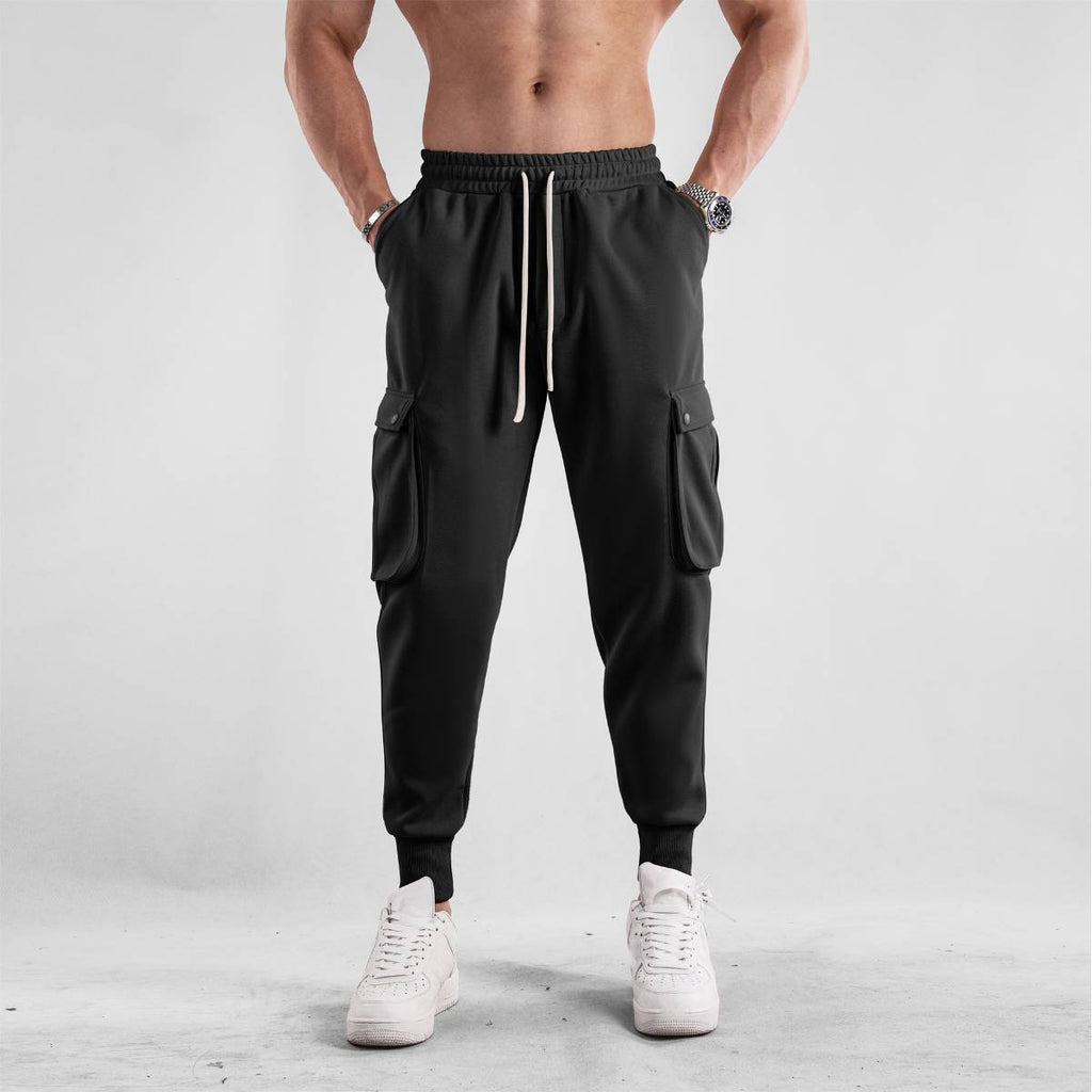 Mens Casual Cargo 70% cotton 30% polyester Pants A-419 print logo 33