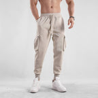 Mens Casual Cargo 70% cotton 30% polyester Pants A-419 print logo 1