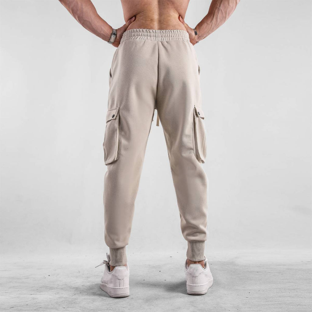 Mens Casual Cargo 70% cotton 30% polyester Pants A-419 print logo 2
