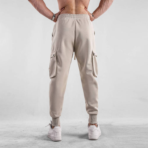 Mens Casual Cargo 70% cotton 30% polyester Pants A-419 print logo 2