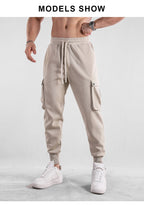 Mens Casual Cargo 70% cotton 30% polyester Pants A-419 print logo 18