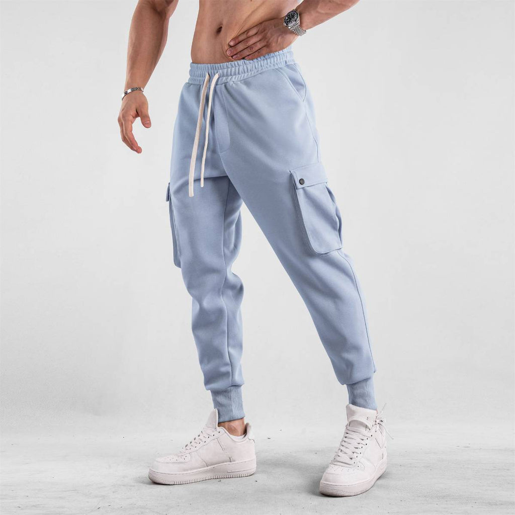 Mens Casual Cargo 70% cotton 30% polyester Pants A-419 print logo 38