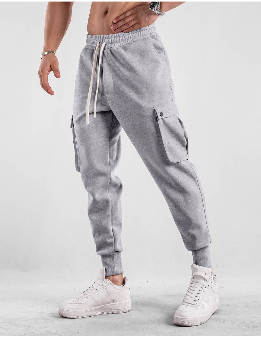 Mens Casual Cargo 70% cotton 30% polyester Pants A-419 print logo 22