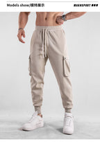 Mens Casual Cargo 70% cotton 30% polyester Pants A-419 print logo 19