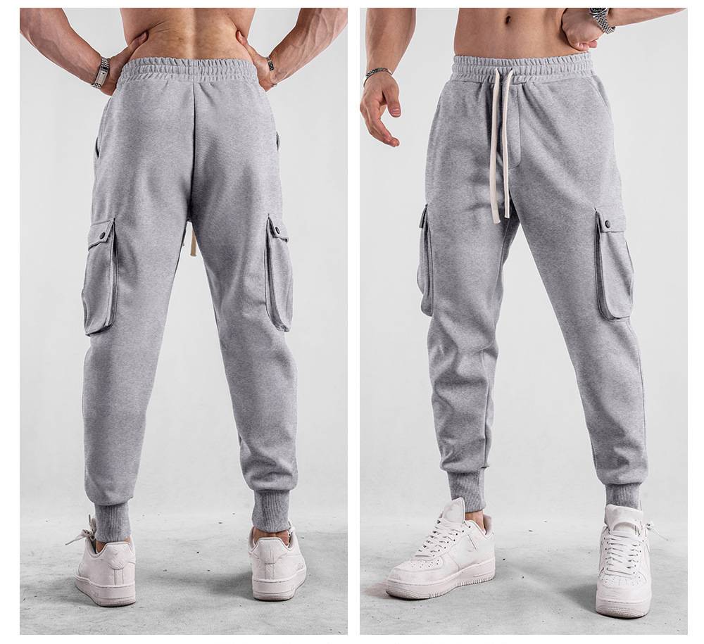 Mens Casual Cargo 70% cotton 30% polyester Pants A-419 print logo 23