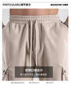Mens Casual Cargo 70% cotton 30% polyester Pants A-419 print logo 15