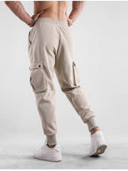 Mens Casual Cargo 70% cotton 30% polyester Pants A-419 print logo 11
