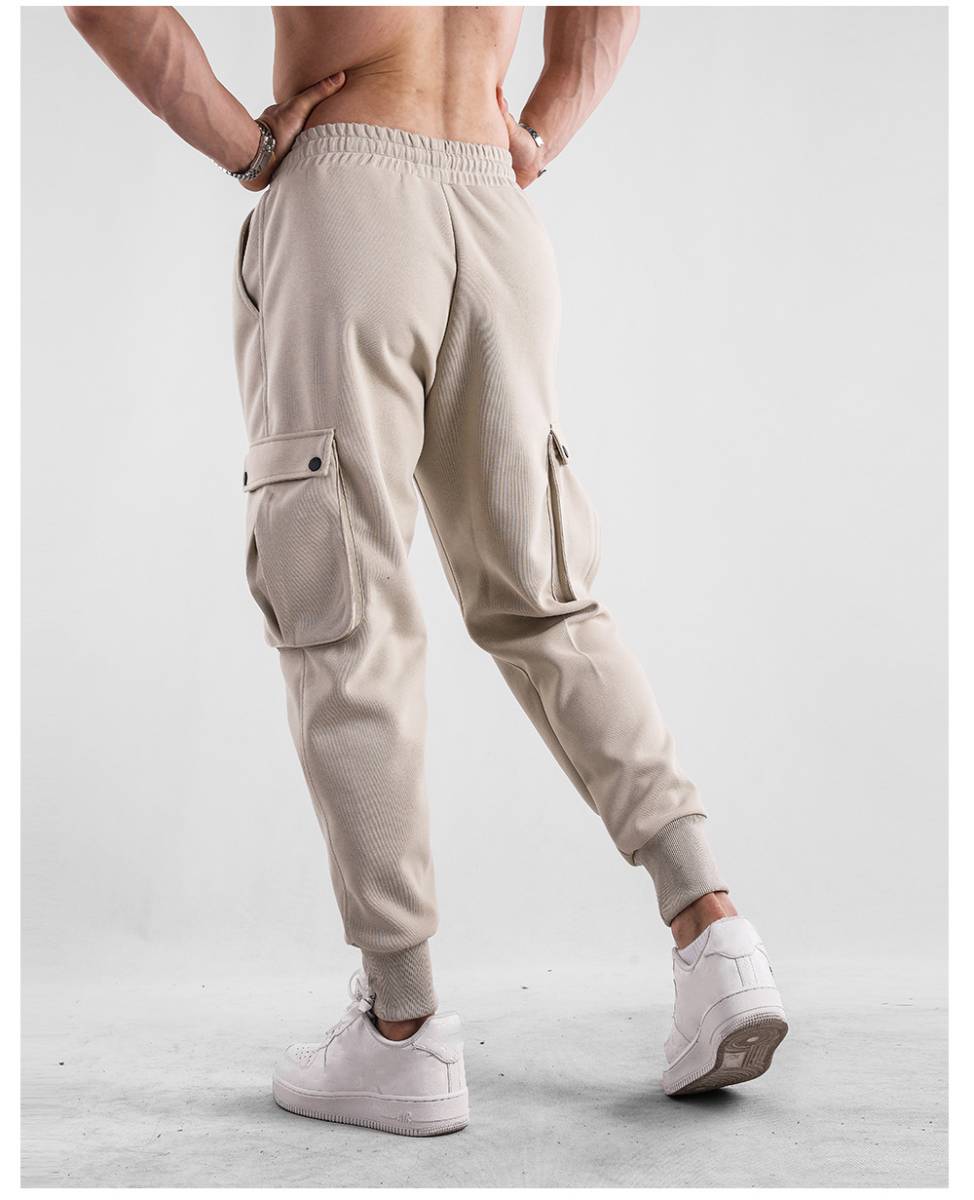 Mens Casual Cargo 70% cotton 30% polyester Pants A-419 print logo 20