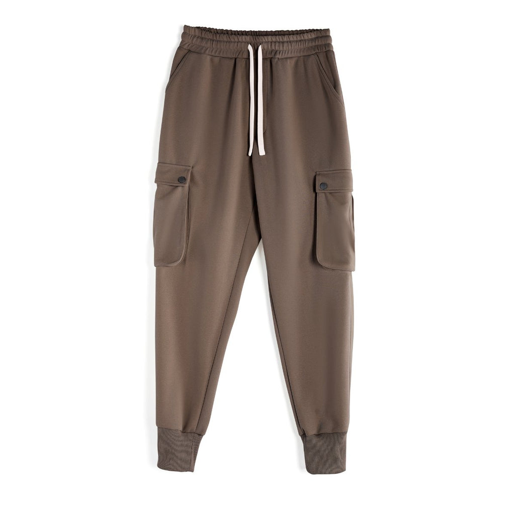 Mens Casual Cargo 70% cotton 30% polyester Pants A-419 print logo 4