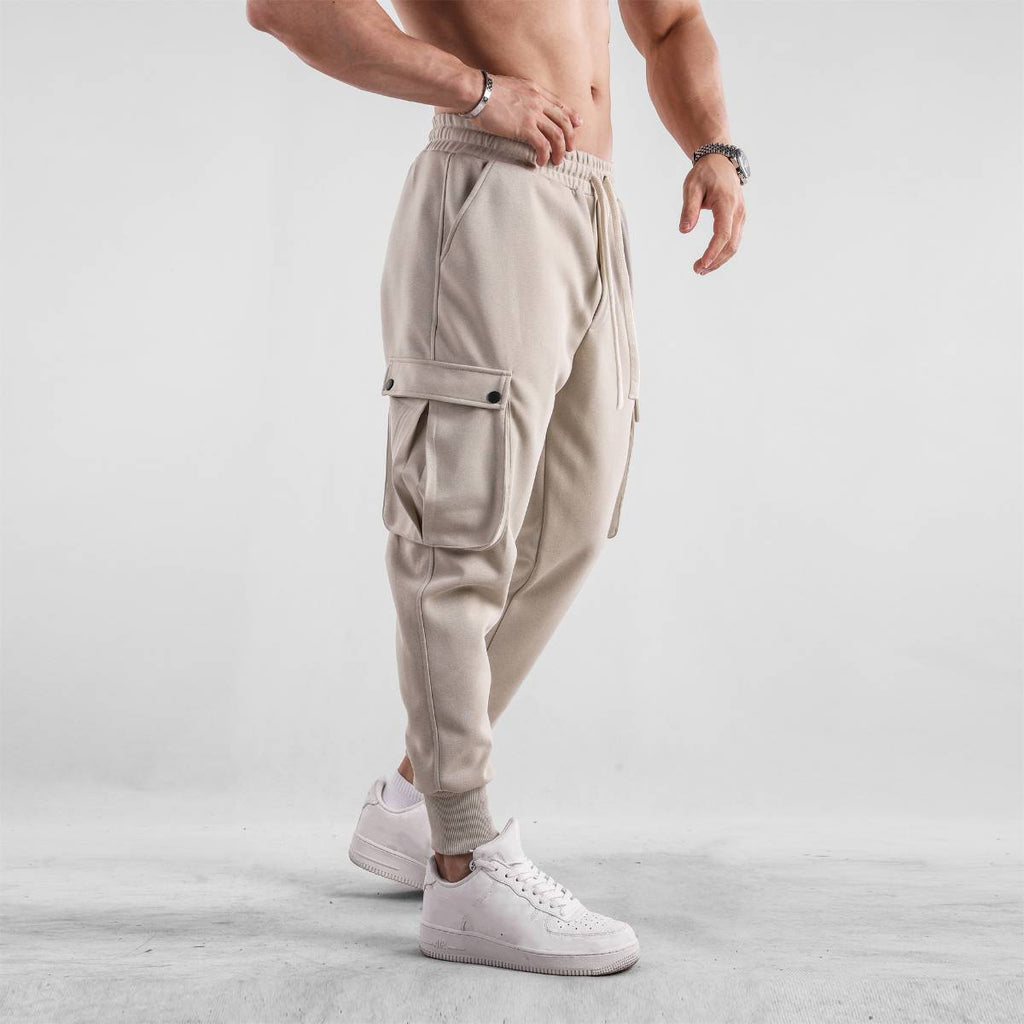 Mens Casual Cargo 70% cotton 30% polyester Pants A-419 print logo 28
