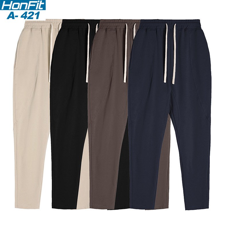 Mens Gym Fitness 80% Cotton 20% Polyester 3/4 Pants A-421 print logo 6