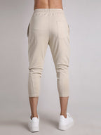 Mens Gym Fitness 80% Cotton 20% Polyester 3/4 Pants A-421 print logo 50