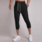 Mens Gym Fitness 80% Cotton 20% Polyester 3/4 Pants A-421 print logo 43