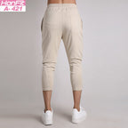 Mens Gym Fitness 80% Cotton 20% Polyester 3/4 Pants A-421 print logo 12
