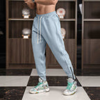 Mens Sports Training 70% cotton 30% polyester Pants A-463 print logo 6