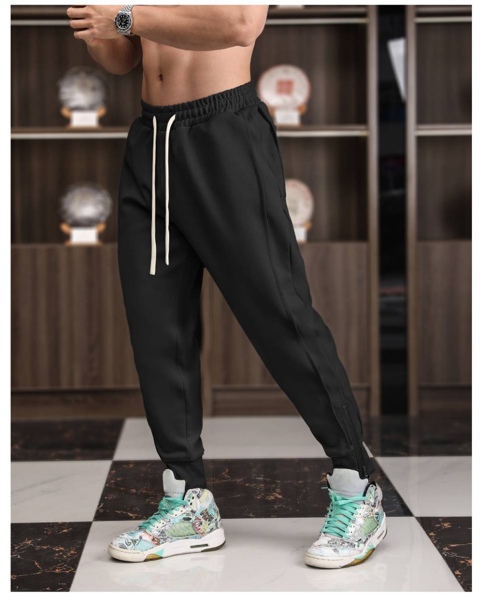 Mens Sports Training 70% cotton 30% polyester Pants A-463 print logo 18