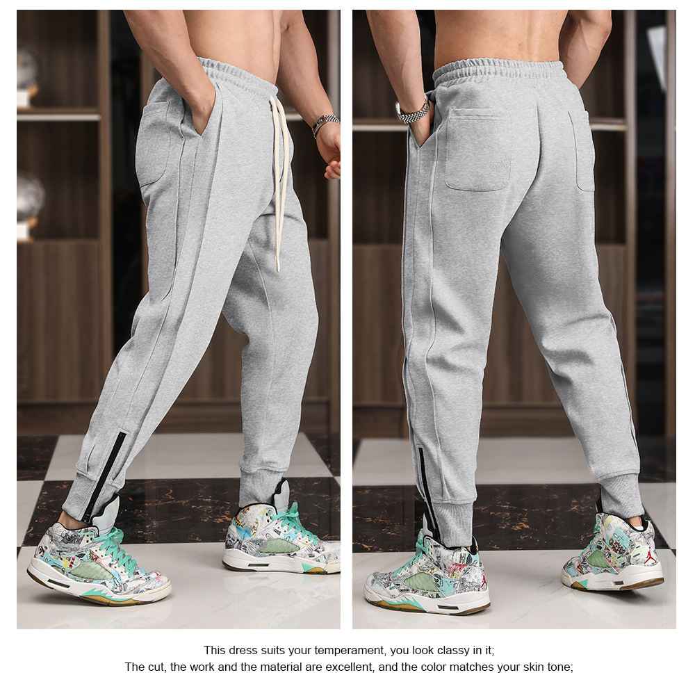 Mens Sports Training 70% cotton 30% polyester Pants A-463 print logo 22