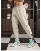 Mens Sports Training 70% cotton 30% polyester Pants A-463 print logo 15