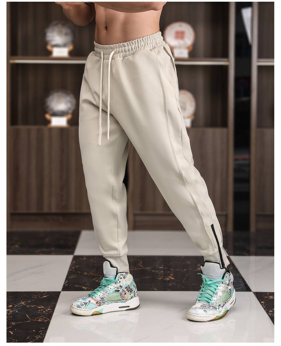 Mens Sports Training 70% cotton 30% polyester Pants A-463 print logo 15