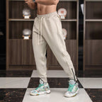 Mens Sports Training 70% cotton 30% polyester Pants A-463 print logo 7