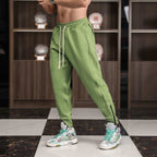 Mens Sports Training 70% cotton 30% polyester Pants A-463 print logo 4