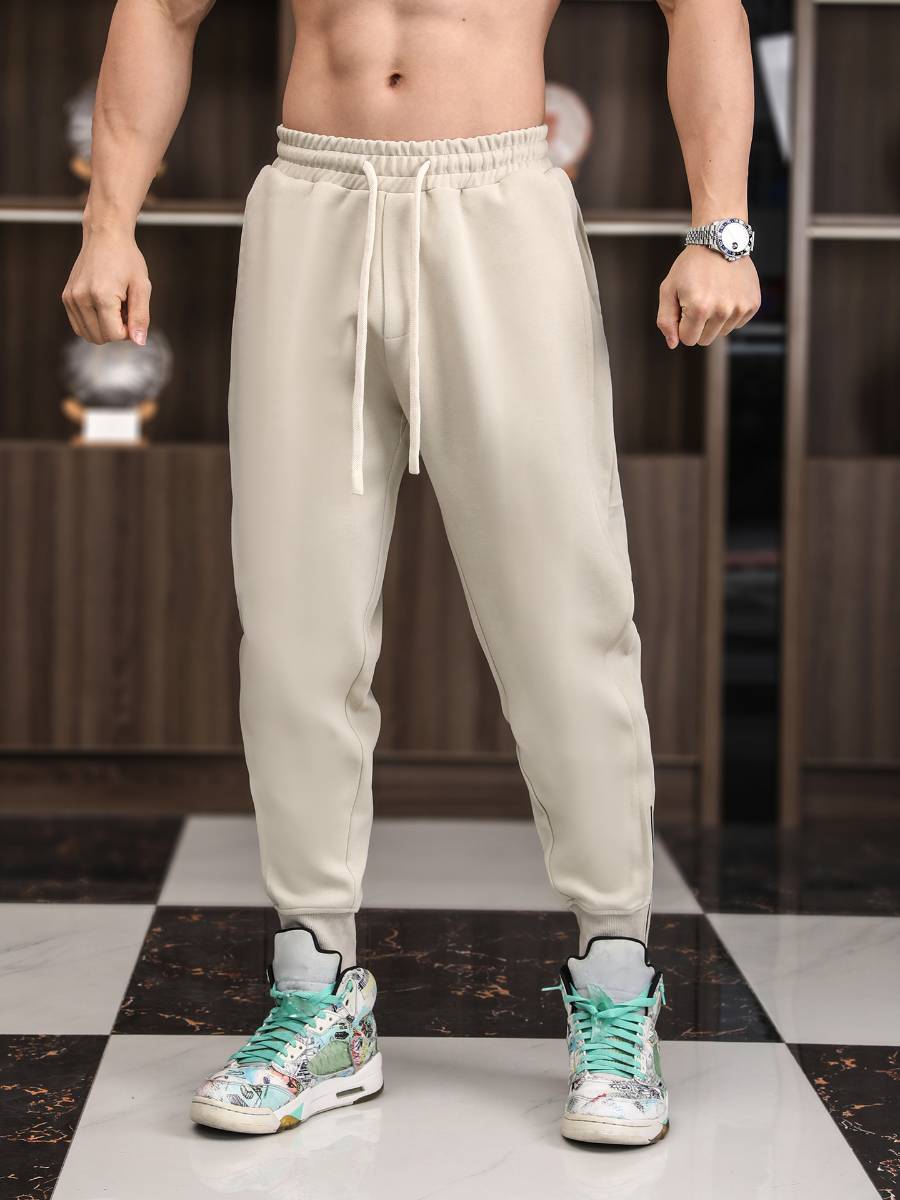 Mens Sports Training 70% cotton 30% polyester Pants A-463 print logo 8