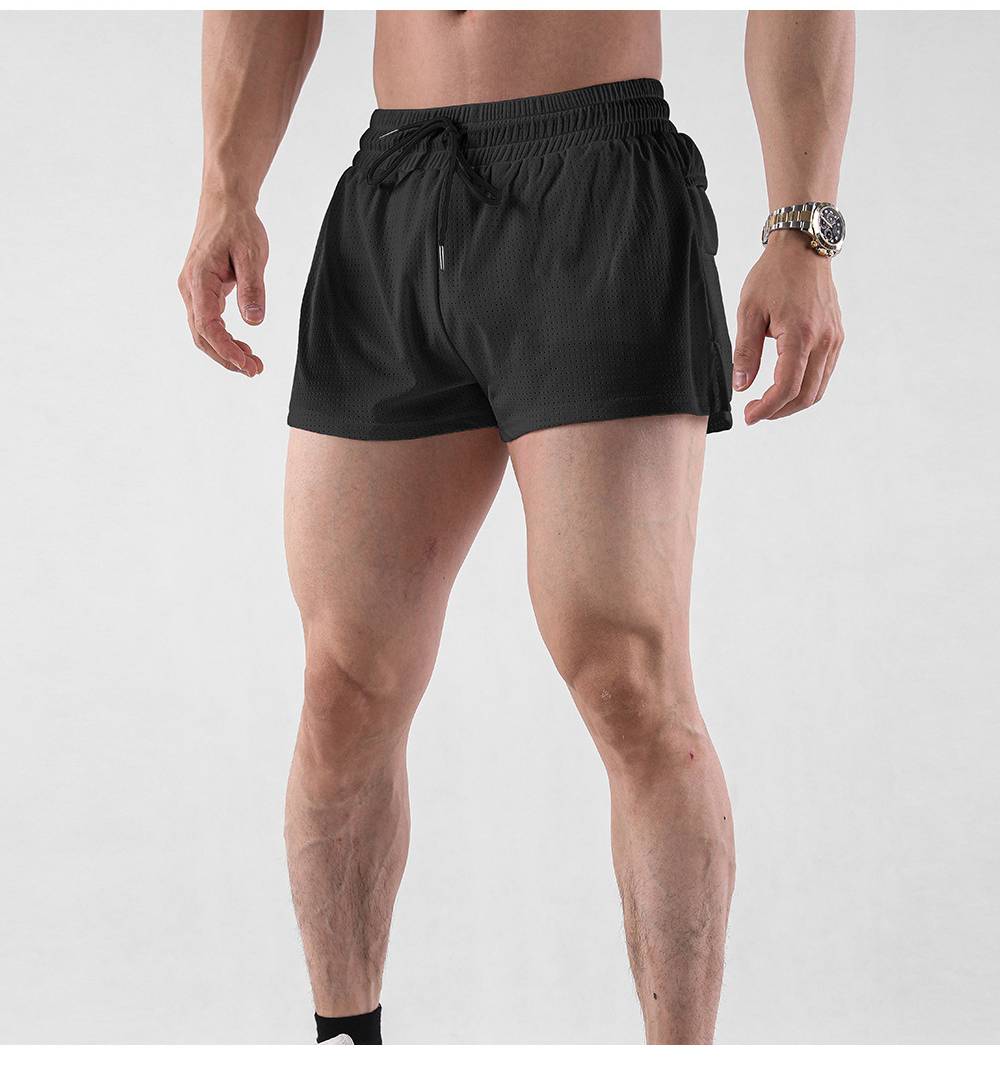 Mens Workout Running 100% nylon Shorts A-474 print logo 37