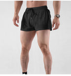 Mens Workout Running 100% nylon Shorts A-474 print logo 37