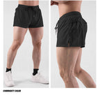 Mens Workout Running 100% nylon Shorts A-474 print logo 41