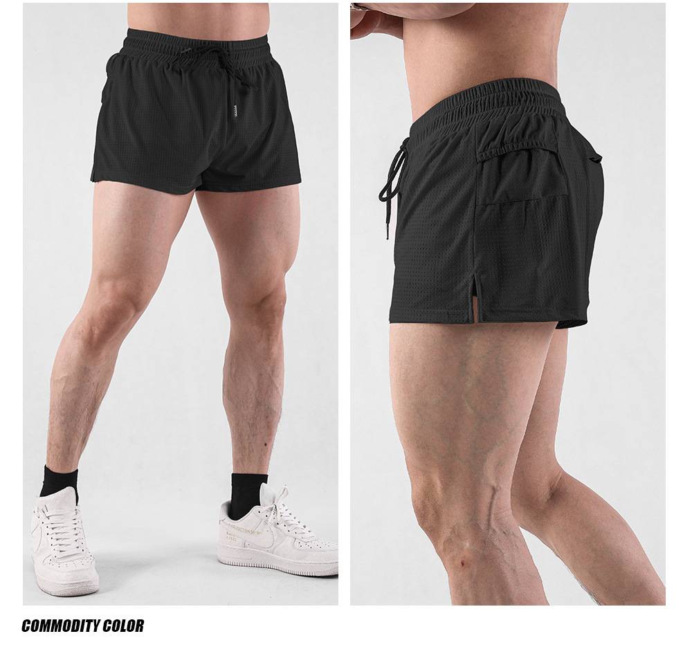 Mens Workout Running 100% nylon Shorts A-474 print logo 41