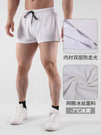 Mens Workout Running 100% nylon Shorts A-474 print logo 18