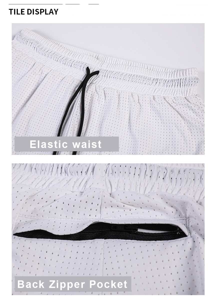 Mens Workout Running 100% nylon Shorts A-474 print logo 42