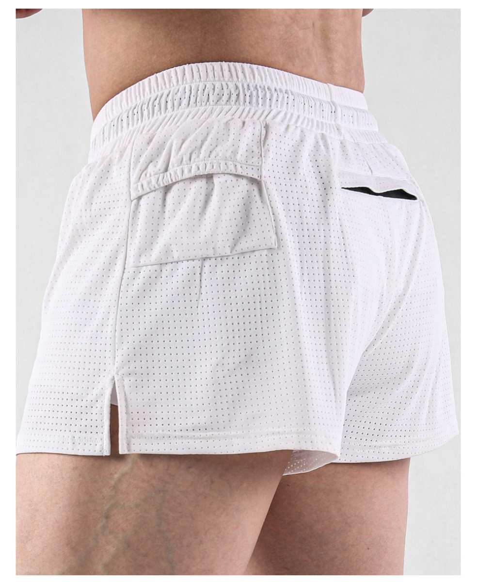 Mens Workout Running 100% nylon Shorts A-474 print logo 34