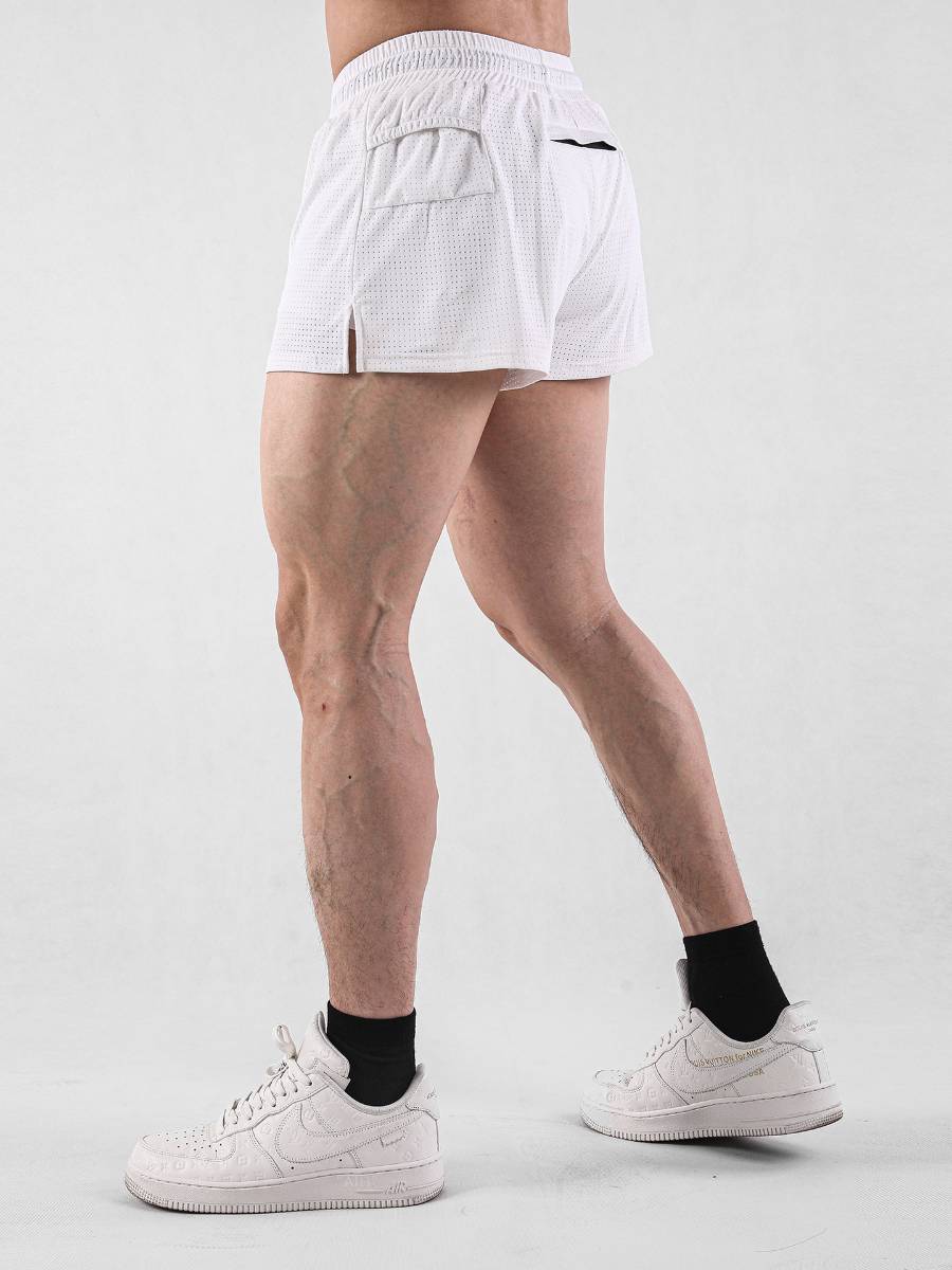 Mens Workout Running 100% nylon Shorts A-474 print logo 26